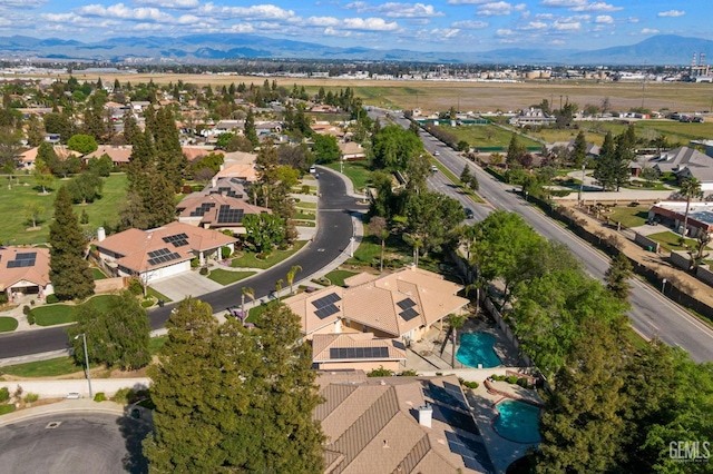 4906 Palisades Cir, Bakersfield, CA 93308 - aerial view featuring a mountain view and a residential view