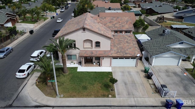 bird's eye view featuring a residential view