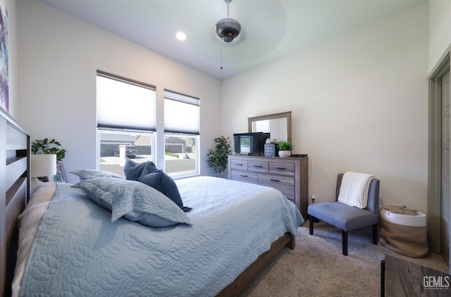 9108 Manor Forest Ln, Shafter, CA 93263 - carpeted bedroom with a ceiling fan and recessed lighting