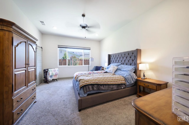 9108 Manor Forest Ln, Shafter, CA 93263 - bedroom featuring carpet and ceiling fan