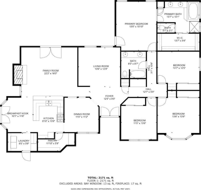 14013 Laverton Ave, Bakersfield, CA 93314 - home floor plan