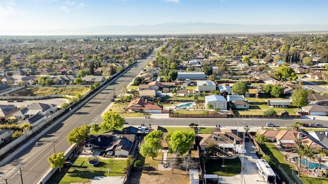 aerial view featuring a mountain view