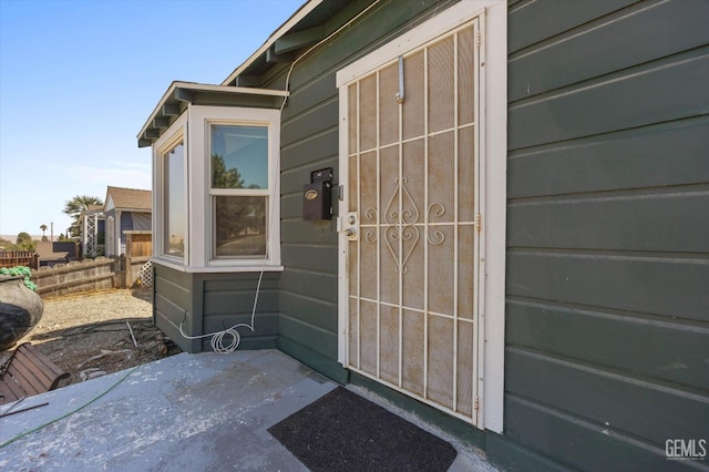 view of entrance to property