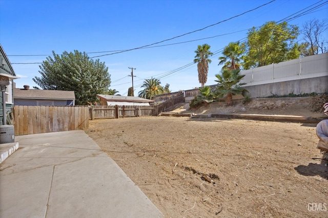 view of yard featuring a patio