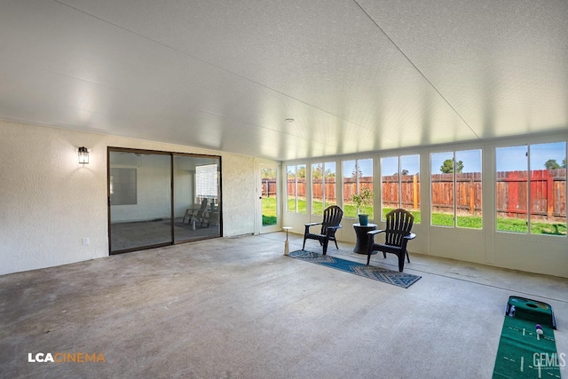 view of sunroom / solarium