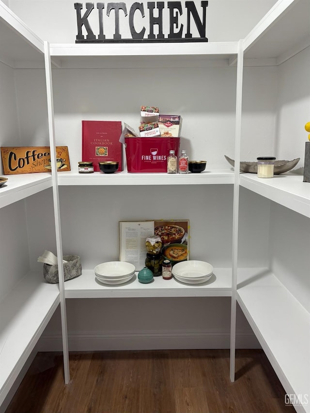 view of pantry