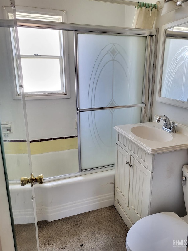 2132 Wingland Dr, Bakersfield, CA 93308 - bathroom featuring plenty of natural light, enclosed tub / shower combo, and vanity
