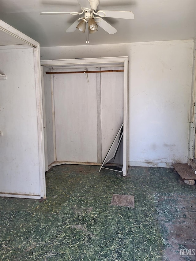 2132 Wingland Dr, Bakersfield, CA 93308 - unfurnished bedroom with a closet and ceiling fan