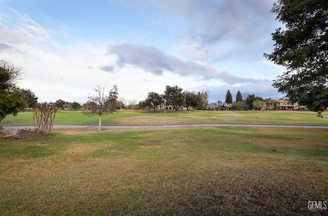 view of home's community featuring a yard