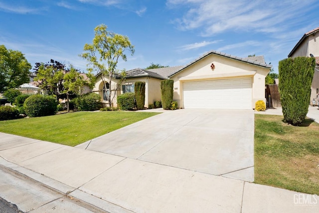 6720 Alderbrook Ln, Bakersfield, CA 93312 - ranch-style house with driveway, a garage, and stucco siding