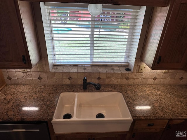 4049 Liz Dr, Bakersfield, CA 93312 - kitchen view of decorative backsplash and dishwasher