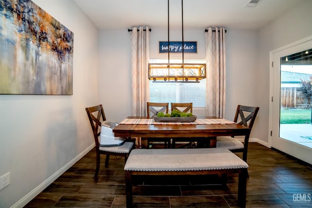 8414 Kowa St, Bakersfield, CA 93314 - dining room with dark wood-style flooring
