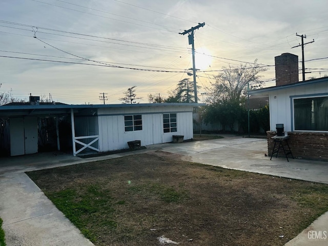 exterior space with a patio area