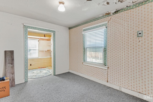 unfurnished bedroom with carpet floors