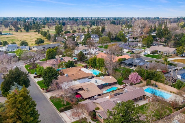 drone / aerial view featuring a residential view