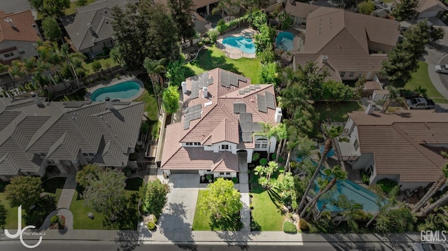 11009 Bright Water Way, Bakersfield, CA 93311 - aerial perspective of suburban area with a pool area