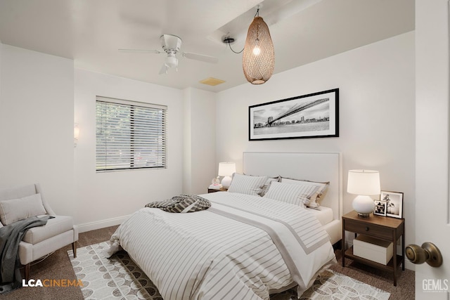 11906 Christy Ave, Bakersfield, CA 93312 - bedroom with carpet flooring and ceiling fan