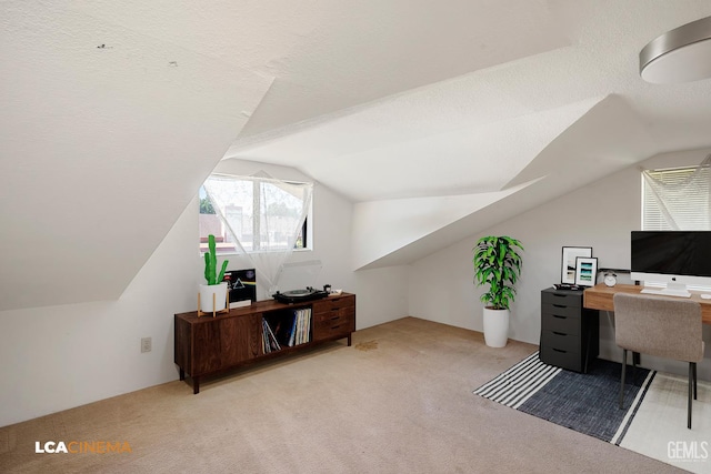 11906 Christy Ave, Bakersfield, CA 93312 - carpeted office featuring vaulted ceiling
