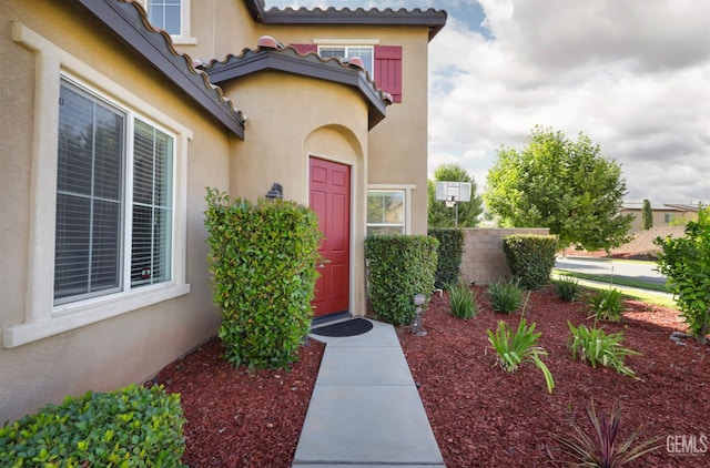 10418 Avignon Way, Bakersfield, CA 93306 - property entrance with stucco siding