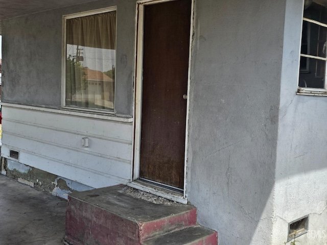 view of exterior entry