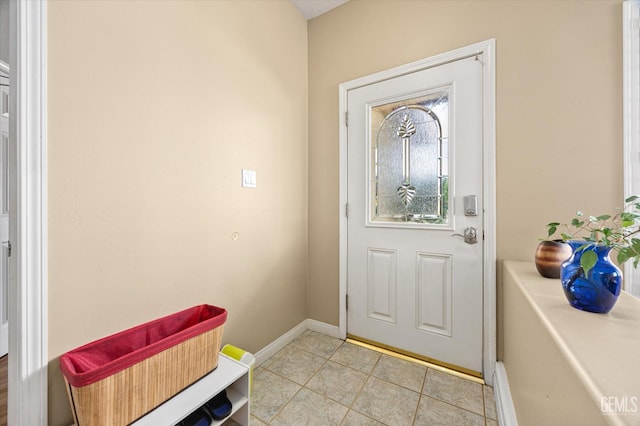 9713 Mona Lisa Ln, Bakersfield, CA 93312 - foyer featuring baseboards and light tile patterned floors