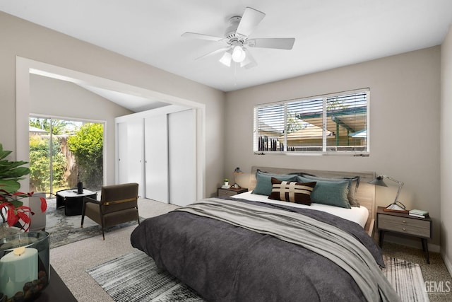 2613 Spruce St, Bakersfield, CA 93301 - carpeted bedroom with multiple windows and ceiling fan