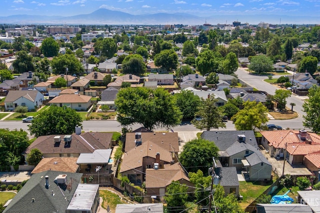 2613 Spruce St, Bakersfield, CA 93301 - aerial view of residential area with mountains