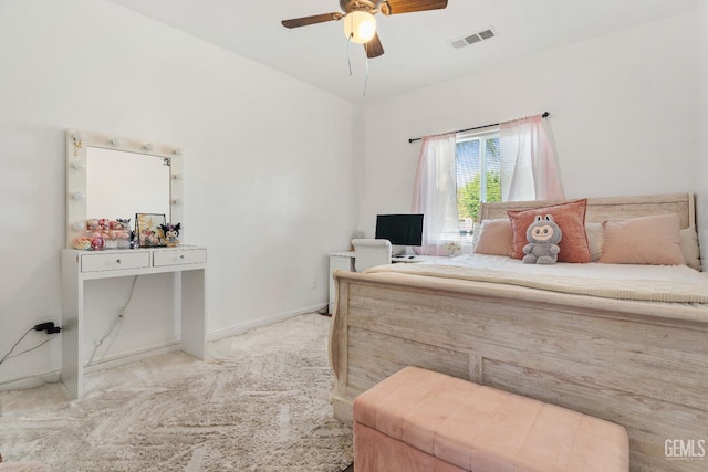 605 Cornelia St, Wasco, CA 93280 - bedroom featuring carpet and ceiling fan
