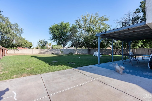 5104 Silver Crossing St, Bakersfield, CA 93313 - view of yard with a patio area