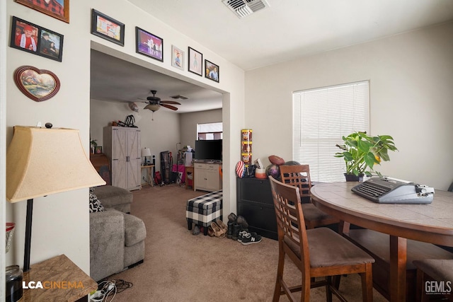 2209 Barnett St, Bakersfield, CA 93308 - carpeted office featuring a ceiling fan