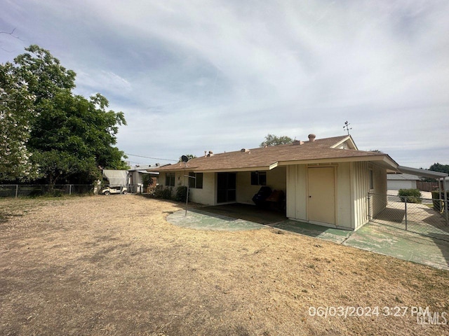 view of rear view of property