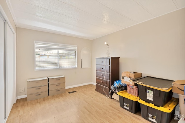 3601 S Chester Ave Unit 12, Bakersfield, CA 93304 - bedroom featuring light wood-type flooring and baseboards