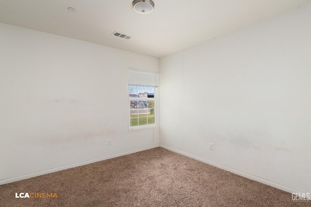 view of carpeted empty room