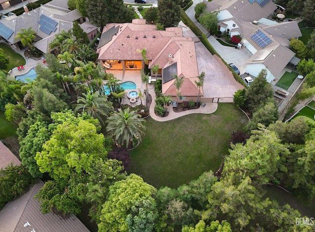 12603 Clay Creek Ct, Bakersfield, CA 93312 - aerial view of property and surrounding area with a pool