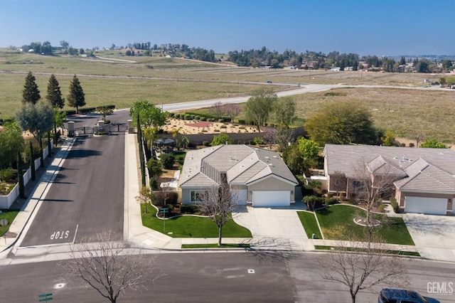 bird's eye view featuring a rural view