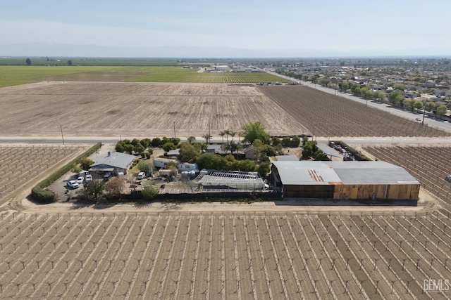 bird's eye view with a rural view
