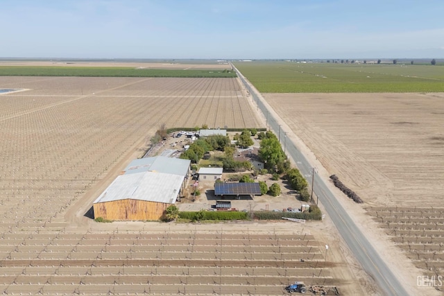 aerial view with a rural view