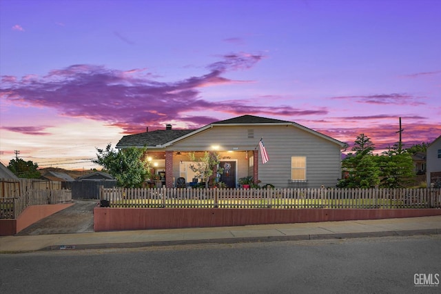 view of front of home