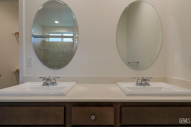 bathroom with vanity