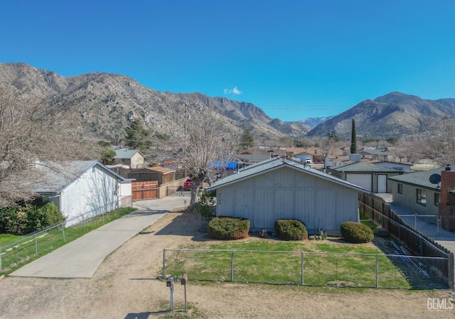 mountain view featuring a residential view