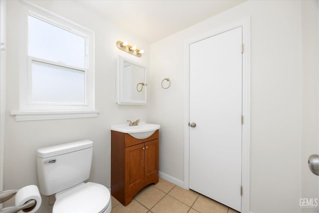 3117 Arnold St, Bakersfield, CA 93305 - bathroom with vanity and tile patterned flooring