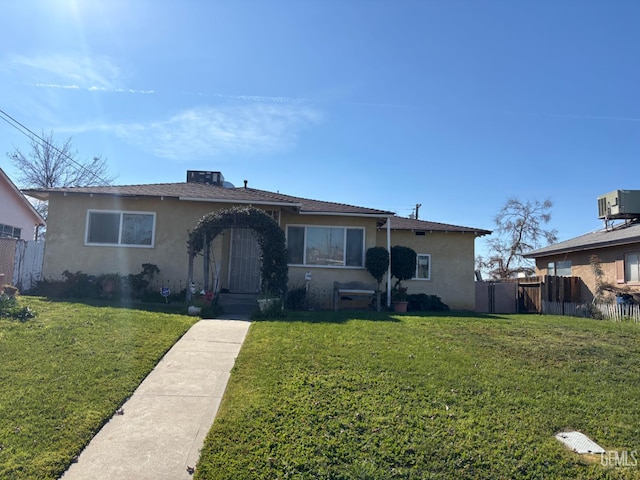 1105 Vanderbilt Dr, Bakersfield, CA 93305 - bungalow featuring stucco siding and central air condition unit
