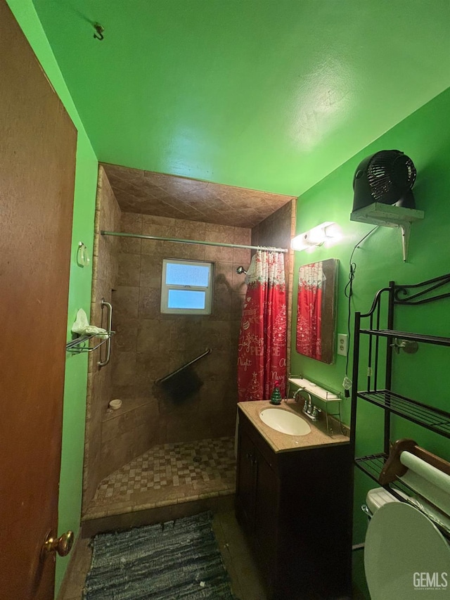 1105 Vanderbilt Dr, Bakersfield, CA 93305 - full bath featuring a shower stall, toilet, and vanity