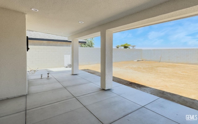 view of patio / terrace featuring a fenced backyard