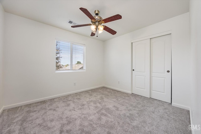 11018 Sonoma Creek Ct, Bakersfield, CA 93312 - unfurnished bedroom featuring carpet floors, baseboards, a closet, and ceiling fan