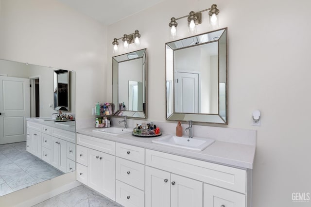 bathroom with vanity