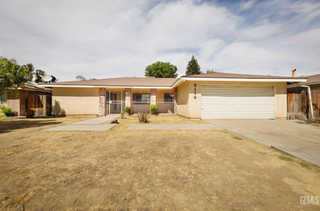 ranch-style house with a garage