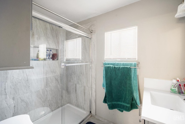348 Petrol Rd Unit 394, Bakersfield, CA 93308 - full bath featuring a stall shower and vanity