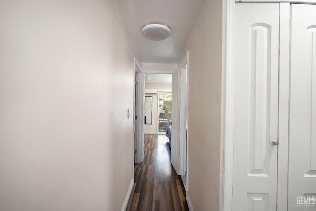 348 Petrol Rd Unit 394, Bakersfield, CA 93308 - corridor with dark wood-style flooring and baseboards