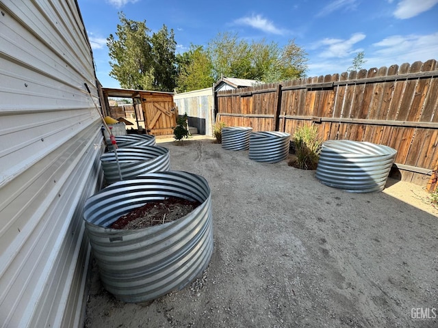 view of patio with fence